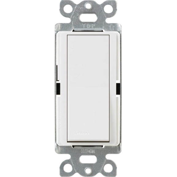 Lutron Claro On/Off Switch, 15-Amp/3-Way, CA-3PS-WH, White