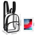 thumbnail image 3 of MesaSe Clear Mini Backpack Stadium Transparent Small See Through Bag with Crossbody Concert Purse Waterproof Plastic Shoulder bag(Blue), 3 of 5