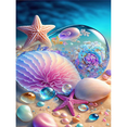 thumbnail image 3 of Pintura de diamante 5D DIY Taladro cuadrado completo Playa Estrella de mar Decoración Arte Artesanía FLhrweasw Nuevo, 3 of 9