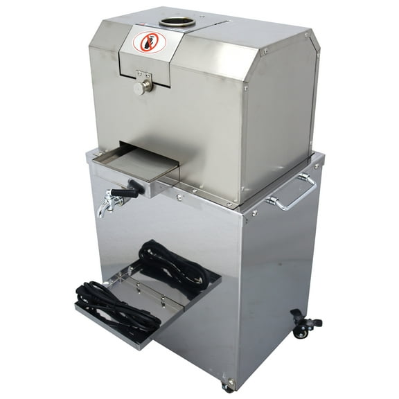 INTSUPERMAI Electric Sugarcane Press Juicer Extractor Machine Stainless Steel 4 Rollers