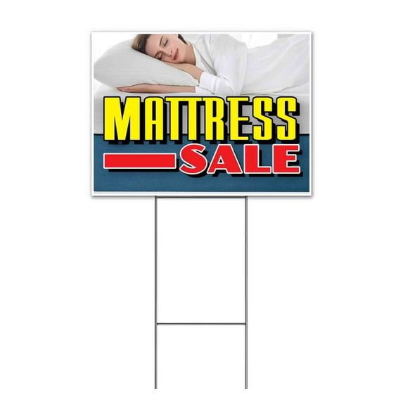 Mattress Special (18" x 24") Yard Sign, Includes Metal Step Stake