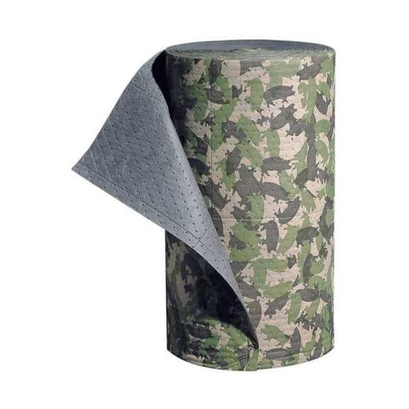 Pig Sorbent Roll, 47 gal, 32 in x 200 ft, Universal, Green, Polypropylene MAT112