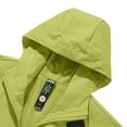 thumbnail image 5 of bbymog Winter Jackets for Men Plus Size Solid Color Full Zip Windbreaker Casual Fashion Long Sleeve Hooded Coat for Hiking Travel Outdoor Green A XXL, 5 of 7