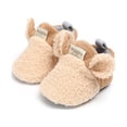 thumbnail image 3 of Douhoow Newborn Baby Girls Boys Autumn Crib Shoes Cotton Fur Warm Soft Sole Shoes, 3 of 4