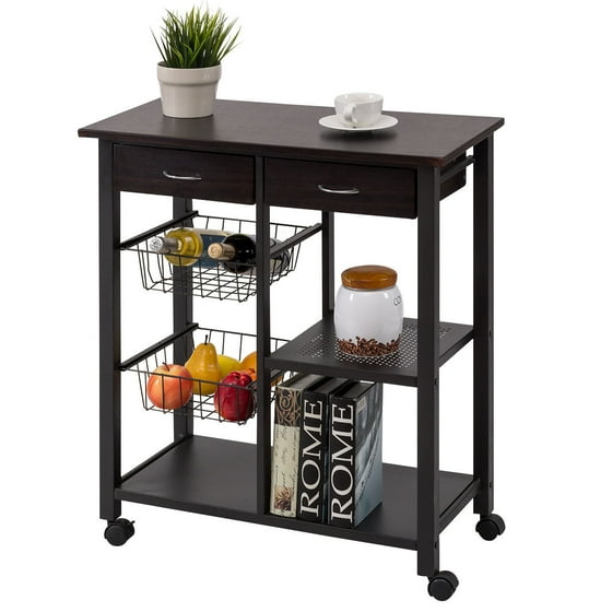 Costway Rolling Kitchen Island Costway Rolling Kitchen Island