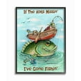 thumbnail image 2 of Stupell Industries Hats Missing Gone Fishing Funny Sports Cartoon Design Framed Wall Art by Gary Patterson, 2 of 5