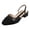 Black, variant on Womens Slingback Heels Low Chunky Pumps Sandals Colour Block Buckle Lightweight Business Work Heeled Dress Shoes Black Size 8.5