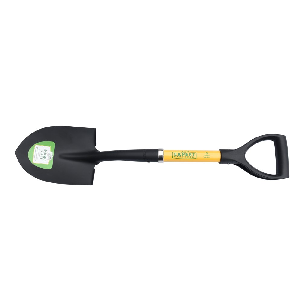 Expert Gardener Fiberglass DHandle Utility Shovel with Straight Resin