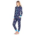 thumbnail image 2 of Ashford & Brooks Women's Mink Fleece Hooded One Piece Pajama Jumpsuit, 2 of 5