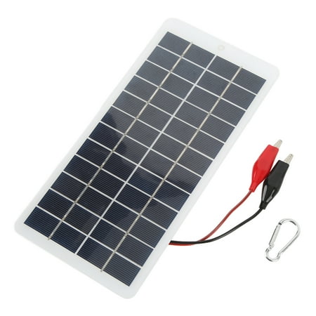 

2024 5W 12V Polycrystalline Silicon Solar Panel High Efficiency Energy Saving Portable Solar Cell Battery Charger