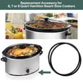 thumbnail image 5 of Correa de goma con cierre de tapa negra (paquete de 2) para Hamilton Beach Crock Pot Slow Cooker 6, 7 y 8 cuartos de galón, incluyendo 33167, 33172 y 33176, 5 of 5