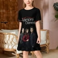 thumbnail image 2 of Vampire Diaries Girls Short Sleeve Dress Soft Cute Designs Dresses Casual T-Shirt Dress 150CM, 2 of 7