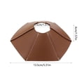 thumbnail image 3 of TIMIFIS Leather Lampshade Splicing Leather Lampshade Spotlights Outdoor Camping Flashlight Lampshade, 3 of 6
