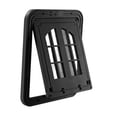 thumbnail image 3 of Puerta corrediza horizontal para perros, puerta para porche con cierre automático, puerta para perros, puerta mosquitera para gatos medianos, regalo L Negro, 3 of 9