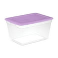 thumbnail image 1 of Sterilite 55L Storage Box Lilac, 1 of 4