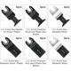 thumbnail image 3 of Kit de 20 piezas de hojas de sierra oscilante NQ para plástico madera metal liberación rápida, 3 of 5