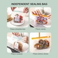thumbnail image 4 of TIMIFIS Refrigerator Ziplock Bag Storage Rail Rack,Hanging Storage Clip Sliding Rail Tray Retractable Fridge Drawer Storage Organizer with Sealed Bags for Fruits Vegetable Food Fresh-keeping, 4 of 7