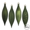 thumbnail image 2 of Vickerman 5.5" Moss Green Finial Drop Christmas Ornament, Assorted 4 Finish, 8 per Pack, 2 of 2