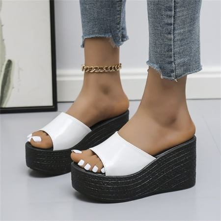 

Vedolay Ladies Flat Sandals Wedge Sandals for Women 2023 Dressy Summer Bohemian Platform Sandals Black 8