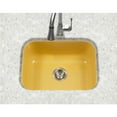 thumbnail image 2 of Houzer Porcela 23 in Lemon Porcelain Enamel Steel Undermount Single Bowl Kitchen Sink - PCS-2500 LE, 2 of 8