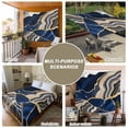 thumbnail image 6 of Blue Marble Small Tapestry for Bedroom Wall Hanging Tapestry, Grey Gold Texture Vintage Farmhouse Art Ceiling Backdrop Tapestries Poster Blanket Wall Decor for Teens Room Living Room Dorm 23" x 28", 6 of 8