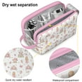 thumbnail image 4 of Toiletries Bag,Princess Carriage Castle Pattern Mens Womens Toiletry Bag Bathroom Bag,Waterproof Toiletry Travel Bag Dopp Kit Shaving Bag 11x6.3x5.1 Inch, 4 of 5