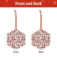 thumbnail image 2 of Hirioo Rocket Pattern for Acrylic Christmas Pendant Hanging Christmas Tree Ornaments, Car, Home, Office Gift Decor-Hexagon, 2 of 7