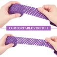 thumbnail image 3 of 1set 15 Yards 1.5" Wide Elastic Crochet Headband 7 Mixed color Ribbon Crochet Stretch Trim for Hair Accessories and Tutus Dresses 2.18 Yards per Roll, 3 of 9
