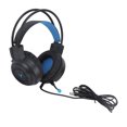 thumbnail image 3 of Auriculares para juegos con iluminación RGB, sonido envolvente de 7,1 canales, USB y conector dual de 3,5 mm, auriculares para juegos con cable para PC, consola y portátil, color negro, 3 of 5
