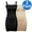 #3 Black+Nude, variant on Anyfit Wear Full Slip Shapewear for Women Under Dresses Adjustable Spaghetti Strap Smooth Tummy Control Camisole Slip Dresses Body Shaper