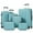 Ice Blue, variant on imerelez Luggage Sets 4 Piece - Lightweight & Durable Suitcases with Dual Spinner Wheels, Carry-On & Check-In Sizes for Travel & Business