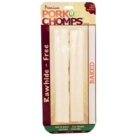 UPC: 0015958980649 | Premium Pork Chomps 8 Rawhide-Free Baked Pork Skin Rollz 2 Count