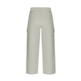 thumbnail image 2 of YueHuiYing Fashion Pants Women Ladies Solid-color Stretch Belt Long Pants String Button Pockets Pants Trousers, 2 of 9