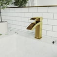 thumbnail image 5 of VIGO Satro Single Handle Single-Hole Bathroom Faucet in Matte Brushed Gold, 5 of 12