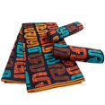 thumbnail image 3 of 6 Yards/Pcs Soft African Print Fabric for Cothes Dress Polyester High Quality Ankara Print Wax Fabric, 3 of 3