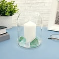 thumbnail image 3 of Plymor 4" x 5.5" Glass Display Dome Cloche with Silver Rim (Clear Glass Tray Base), 3 of 3