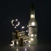 Tangnade Light Solar Wine Bottle Cork Shaped String Light 10 LED Night Fairy Light Lamp Cool White