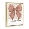 thumbnail image 2 of Coral Bow You Are Loved Gold Floating Frame Canvas Art, 25 x 31, Made In USA, 2 of 8