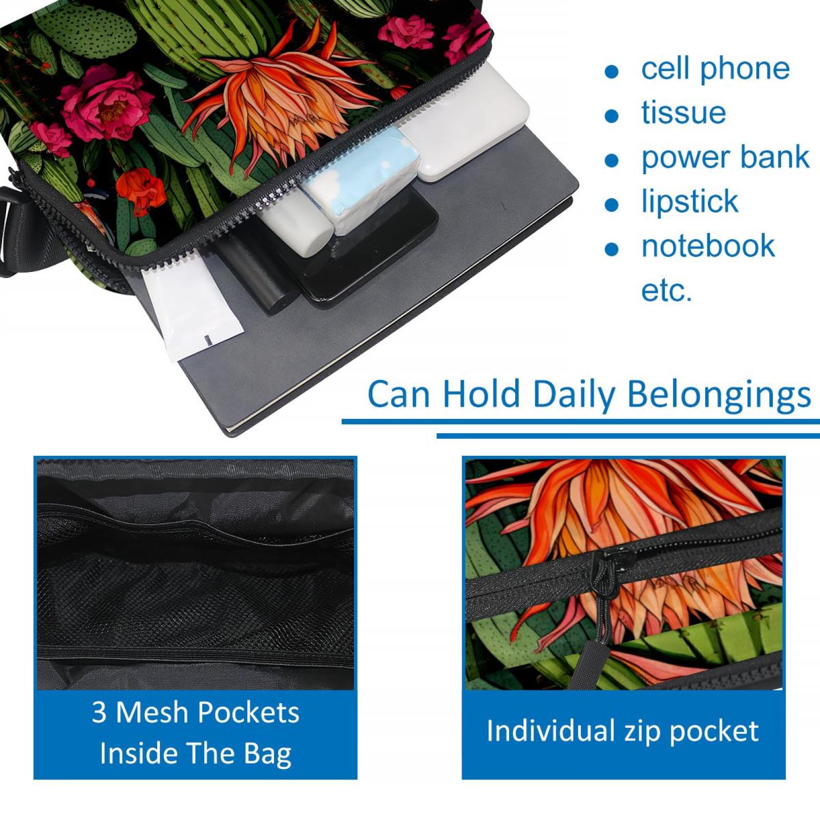 Cactus Lightweight Adjustable Running Belt Bag Fanny Pack Waist Pack with Extension Strap Unisex