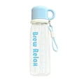 thumbnail image 2 of Byujiro 27 Oz Large Capacity Straw Sports Water Bottle, Transparent Portable Drink Vessel with Scale Mark & Carry Strap, Lightweight Leakproof Daily Hydration Cup, Ideal for School, Office, 2 of 6