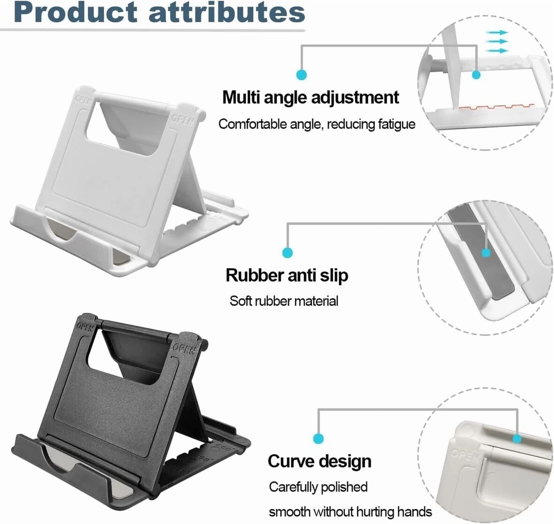 BUTTERFLY- 2 Pack Cell Phone Stand, Foldable Phone Holder For Desk Compatible