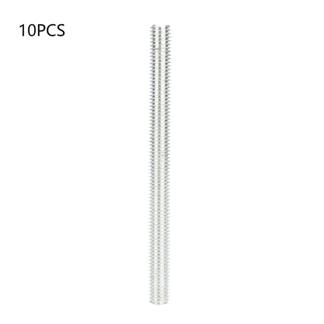 Thread Stud,10pcs Galvanized Iron M8*100mm Mm Thread Rod Threaded Bar Power Packed Performance