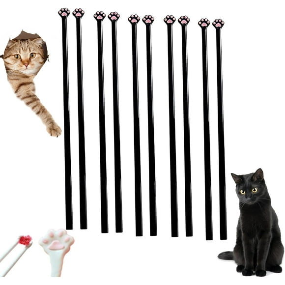 Black Cat Paw Chopsticks, 5 Pairs Cat Paw Chopsticks, Cute Quirky Chopsticks for Adults, Reusable Lightweight and Non-slip Handle