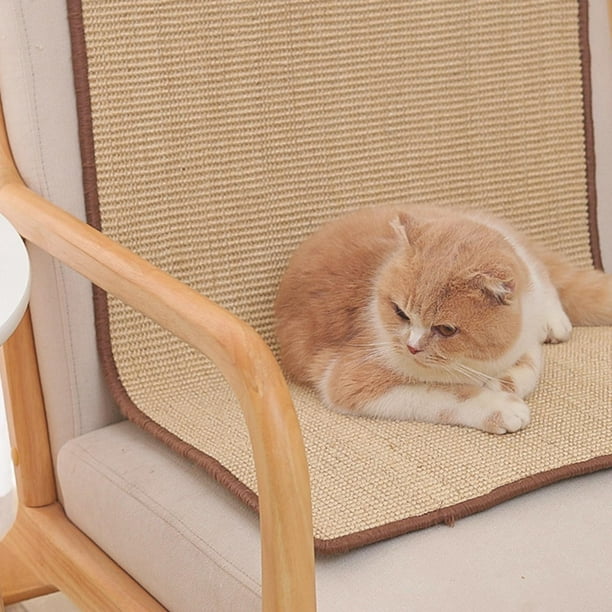 Elodie Cat Scratch Mat Sisal Cat Scratch Pad For Cats Indoors Grind Claws And Protect 50cmx80cm Brown 50cmx80cm