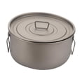 thumbnail image 2 of LOVIVER Ensemble de Cuisine de Camping en Titane 1.8L pour Randonnée Camping, 2 of 8