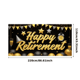 thumbnail image 2 of Colorful Design Happy Retirement Banner Decorative Elements Party Backdrop for Retirement Party Indoor Decoration Office Celebration, 2 of 7