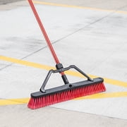 Libman 24-Inch Heavy Duty Multi-Surface Push Broom with Steel Handle