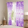 thumbnail image 3 of jejeloiu Chic Bow Knot Black Out Curtains,Kawaii Cartoon Bowtie Curtains Pack of 2 (42x63 Each),Gradient White Purple Bedroom Curtains For Girls Teens,Super Cozy Room Decor, 3 of 6