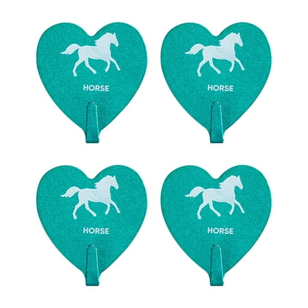 

Wrought Iron Love Hook Self-adhesive Punch-free Stainless Steel Hook Heart-shaped Hook Home Creative Decoration 4PCS
