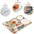 thumbnail image 4 of Coolnut Floral Summer Dish Drying Mat for Kitchen, 16 x 18 Inch Microfiber Absorbent Dish Drying Pad, Machine Washable Kitchen Counter Protect Mats, 4 of 7
